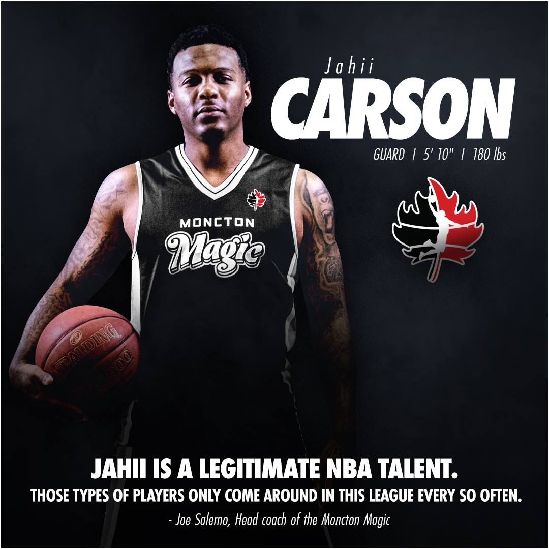 Jahii Carson joined Moncton Magic in NBL Canada!